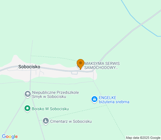 Mapa dojazdu do warsztatu samochodowego w miejscowości Oława